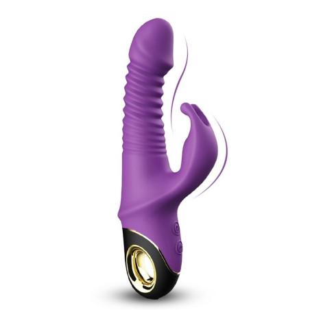 Vibrador con Thrusting y Oscilacion 360º Purpura